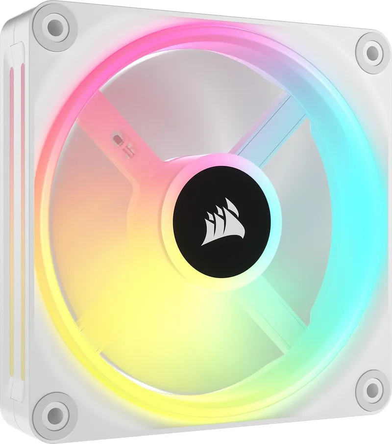 Corsair ▫️ Ventilador iCUE Link QX120 RGB com cúpula magnética de 120 mm - Branco