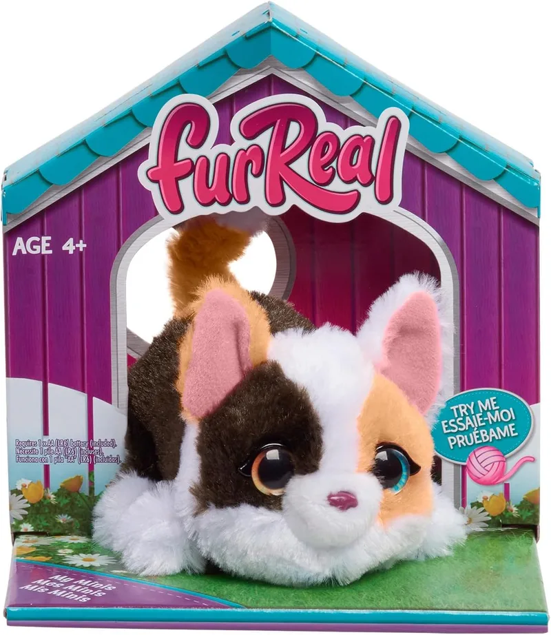 FurReal ▫️ My Minis Interactive Furry Kitty with Movement, Peluches, Brinquedos para crianças a partir dos 4 anos de idade da Just Play