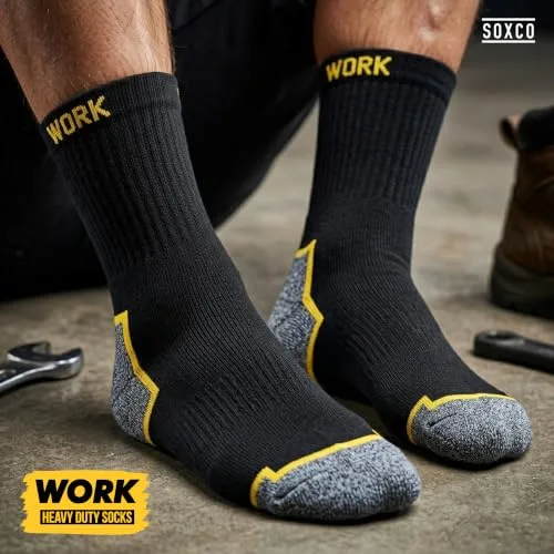 SOXCO ▫️ 10 pares de meias de trabalho para homem WORK Socks 2