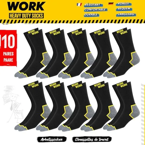 SOXCO ▫️ 10 pares de meias de trabalho para homem WORK Socks 3