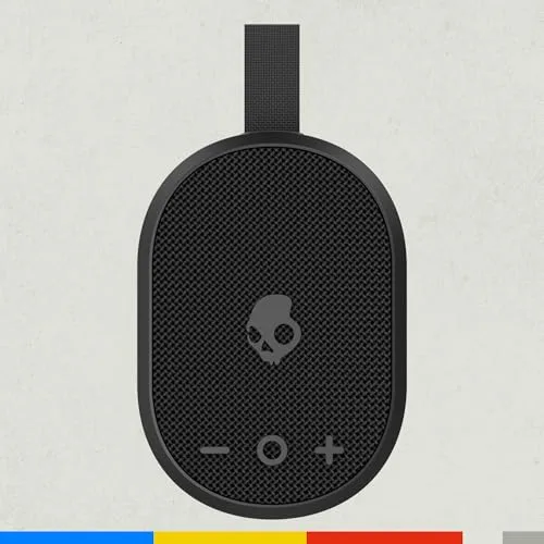 Skullcandy ▫️ Ounce: Altifalante portátil sem fios com Bluetooth, resistência à água IPX7, 16 horas de autonomia, True Wireless Stereo e alça integrada para viagens e utilização ao ar livre - Preto 3
