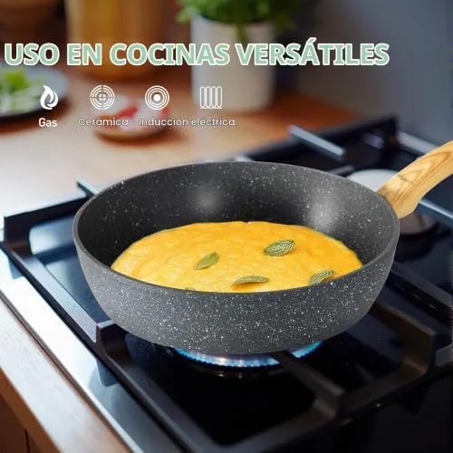 Kitchen Academy ▫️ Conjunto de panelas e frigideiras de 12 peças, cinzento 6