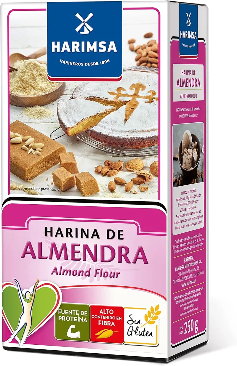 Harimsa ▫️ Farinha de Amêndoa 100% Sem Glúten 250 g - Adequada para pastelaria cetogénica