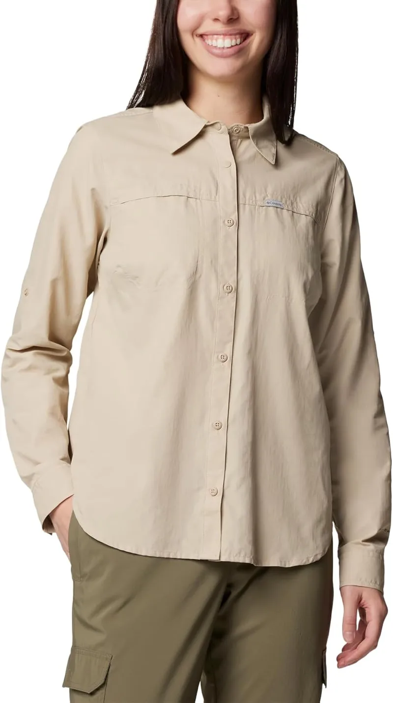 Columbia ▫️ Camisa de manga comprida Silver Ridge 3.0 para mulher