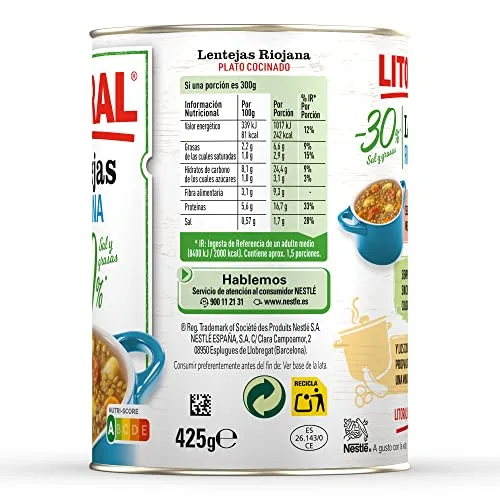 Litoral ▫️ Lentilhas à moda de La Rioja -30% embalagem de 10 x 425 g 2