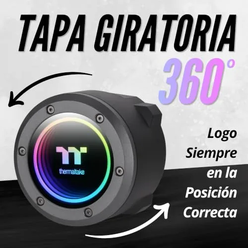 Thermaltake ▫️ TH420 V2 ARGB | AIO de 420 mm | Design Infinity Mirror | Preto 3