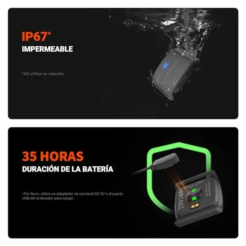 CooSpo ▫️ HW9 Pulsómetros HRV Zona de Frequência Cardíaca Fita Bluetooth 5.0 Ant+ com Memória, Sensor LED, IP67 Impermeável, Recarregável, Pulseira Monitor de Frequência Cardíaca Compatível com Wahoo, Strava e Polar 6