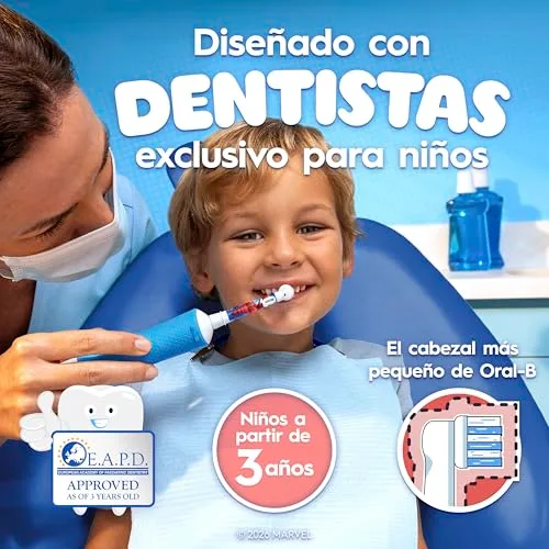 Oral-B ▫️ Escova de dentes elétrica Pro Kids Spider-Man para crianças a partir dos 3 anos 2