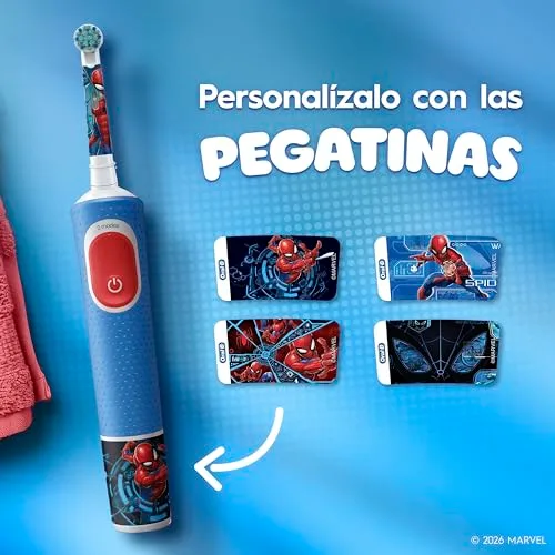Oral-B ▫️ Escova de dentes elétrica Pro Kids Spider-Man para crianças a partir dos 3 anos 7
