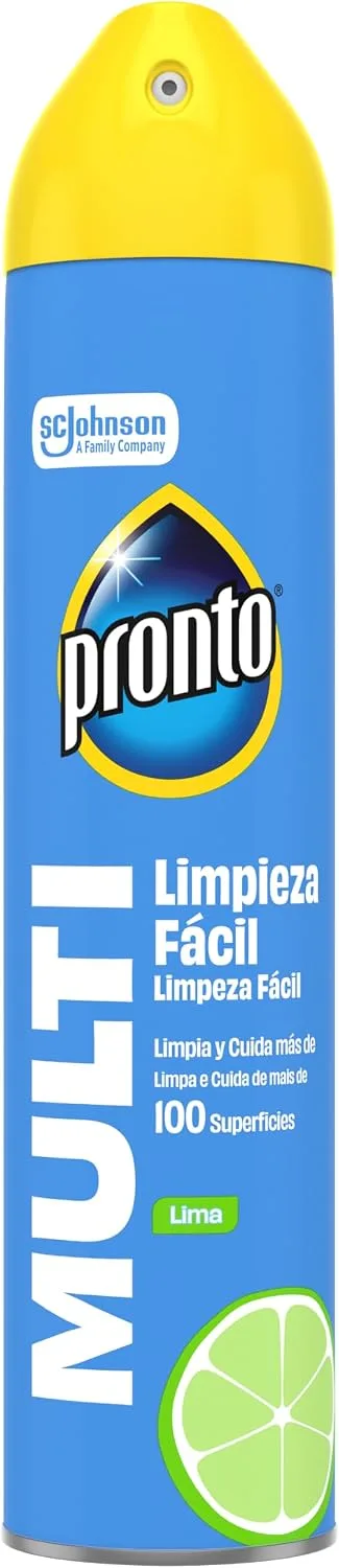 Pronto ▫️ Produto de Limpeza Multiusos com Aroma Cítrico em Spray, Limpa Suavemente o Pó e a Sujeira, 250 ml