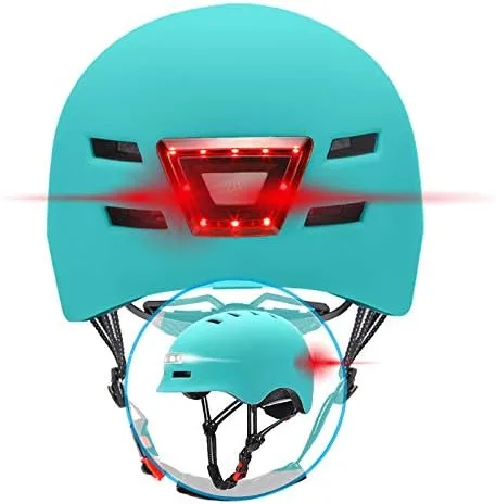 BEEPER ▫️ Capacete para bicicleta e trotineta com luzes dianteiras e traseiras integradas ME135