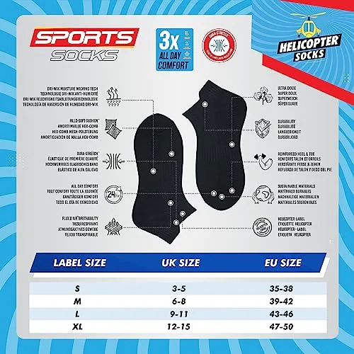 SOXCO ▫️ 10 pares de meias curtas para homem e mulher, meias de corrida e desporto, embalagem de 10 4