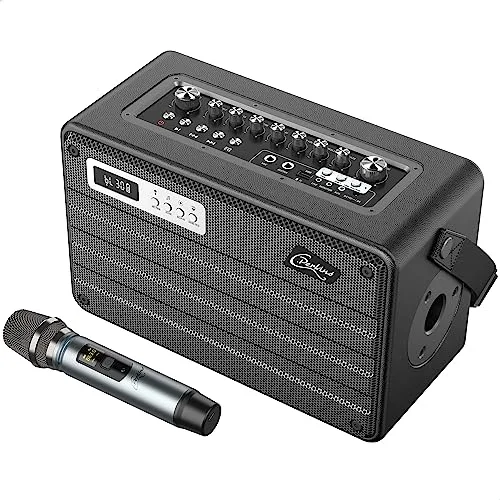 C.Perkins ▫️ ROADY-FL - O sistema «tudo-em-um» profissional a pilhas de 100 W com 1 microfone sem fios UHF e várias funções - Bluetooth, USB, jack, Micro-SD - Pele preta 6