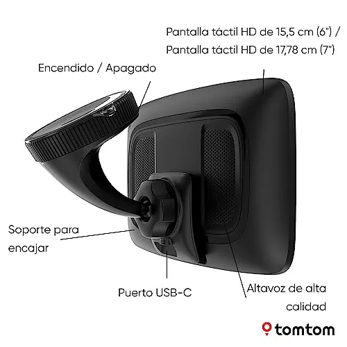 TomTom ▫️ GPS para carro Go Superior (7 polegadas, informações sobre o trânsito e alertas de radares graças ao Traffic, mapas mundiais, atualizações rápidas via Wi-Fi, preço do combustível) 6