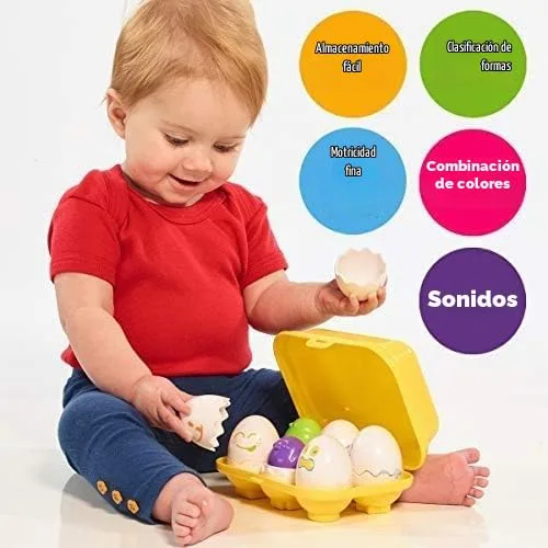 Toomies ▫️ Tomy Eggs novos – Ovos «Hide and Squeak», Jogo para bebés, Bizak (30693560) 5