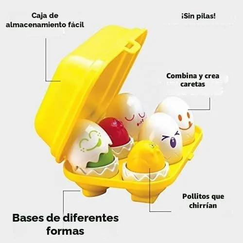 Toomies ▫️ Tomy Eggs novos – Ovos «Hide and Squeak», Jogo para bebés, Bizak (30693560) 6