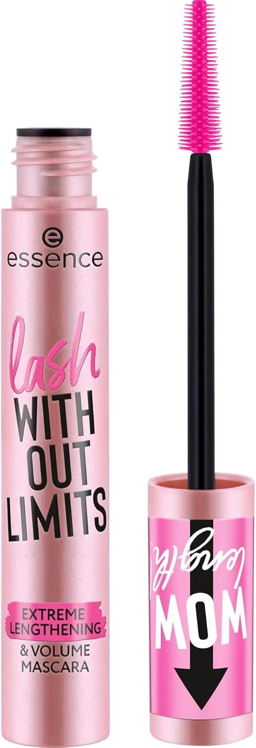 essence ▫️ MASK WITHOUT LIMITS EXTREME LENGTHENGTHENING & VOLUME, longa duração, volumizador, ultra-preto, alongamento (13ml)