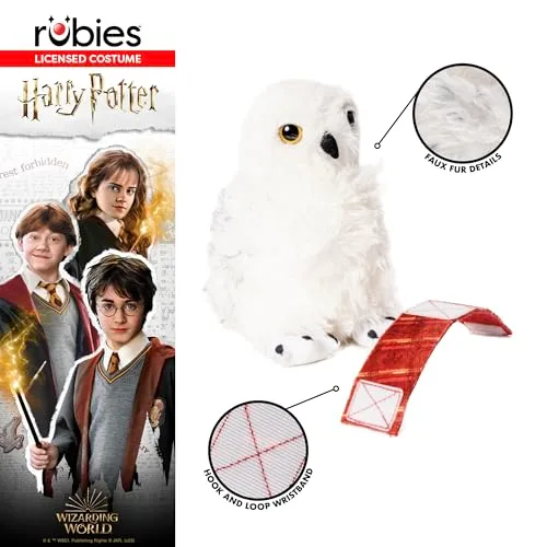 Rubies ▫️ Peluche oficial da Hedwig com rubis de Harry Potter, acessório e complemento para fantasias de Halloween, Carnaval, Natal e aniversários 3