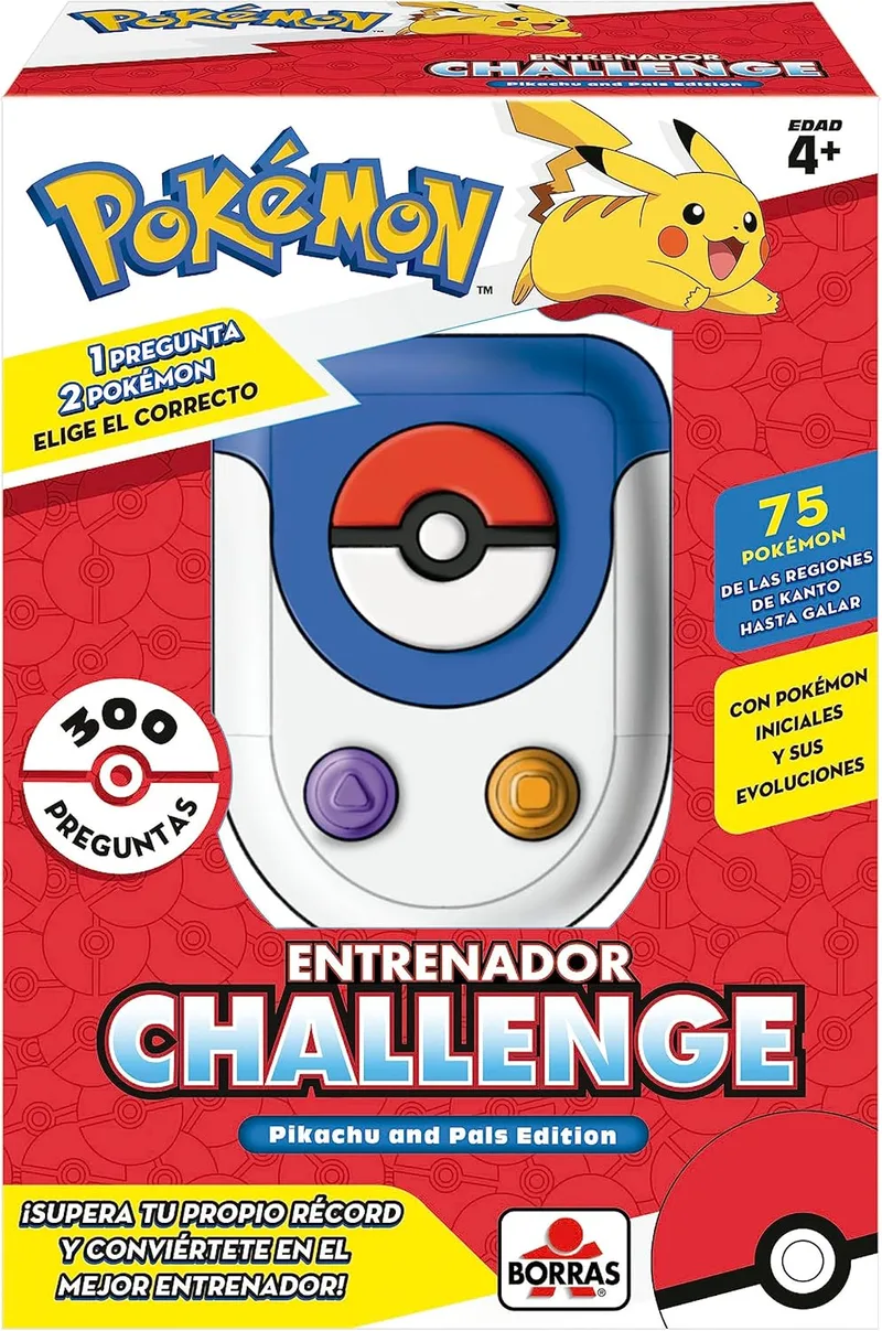 BORRAS ▫️ Pokémon Trainer Challenge | Jogo eletrónico infantil de adivinhação e estratégia | Idade 4+ (19828)
