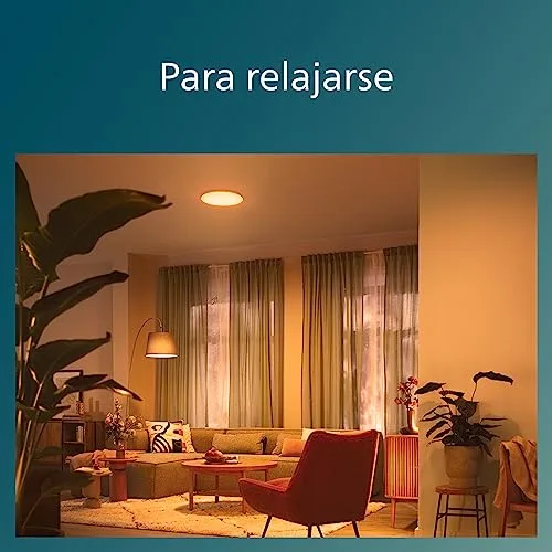 Philips ▫️ Izso, candeeiro de teto LED, 24 W, 2500 lúmenes, luz branca regulável de quente a fria, 38 cm de diâmetro 5