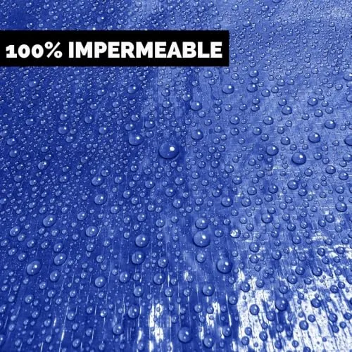 BEST&FREE ▫️ Lonas impermeáveis para exterior sem ilhós (250 x 450 cm). Plástico resistente para cobrir tudo, ideal para proteger móveis, lenha e terraços. Lona protetora para o chão e base de piscinas desmontáveis de jardim 5