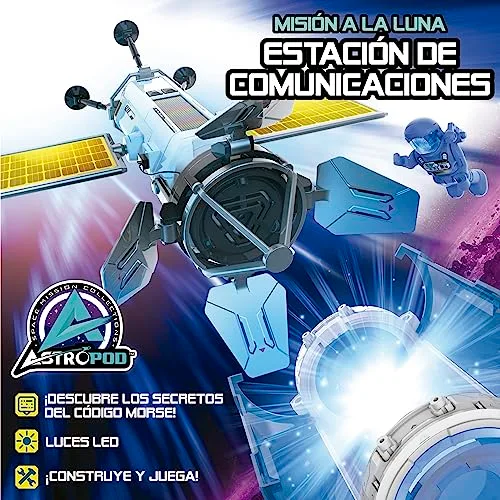 Educa ▫️ Missão à Lua; Estação de Comunicações; Constrói, joga e aprende a decifrar o código Morse e descobre os segredos ocultos do espaço, a partir dos 6 anos (41348) 3