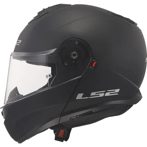 LS2 ▫️ Capacete de Moto Modular Strobe II Preto Mate, L 2
