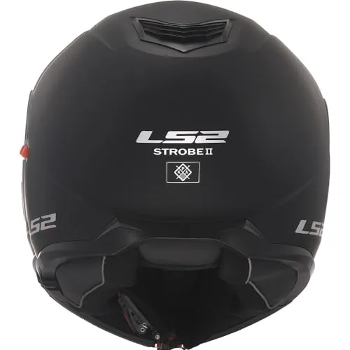 LS2 ▫️ Capacete de Moto Modular Strobe II Preto Mate, L 3