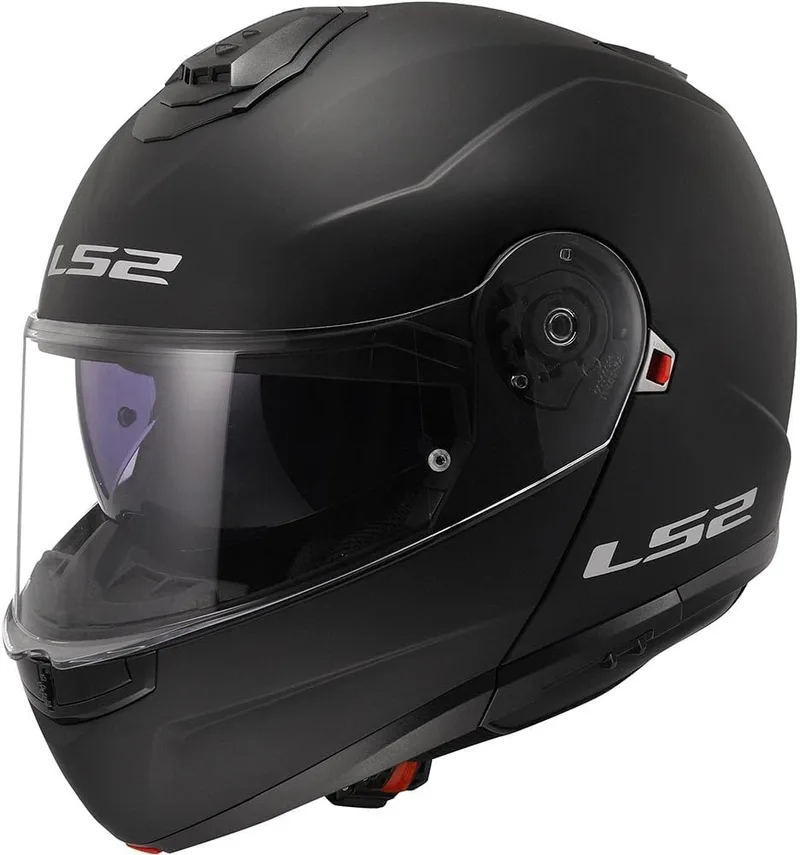LS2 ▫️ Capacete de Moto Modular Strobe II Preto Mate, L