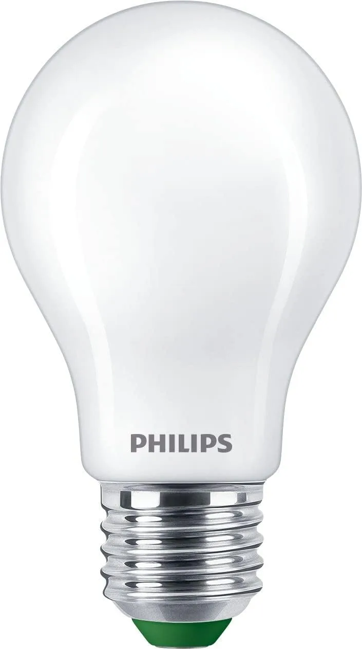 Philips ▫️ Lâmpada LED fosca eficiente, casquilho E27, 4 W, 840 lúmenes, luz branca quente 2700 K, classe energética A