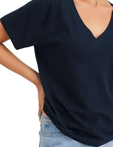 Dockers ▫️ Camisola com decote em V profundo para mulher 4