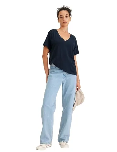 Dockers ▫️ Camisola com decote em V profundo para mulher 5
