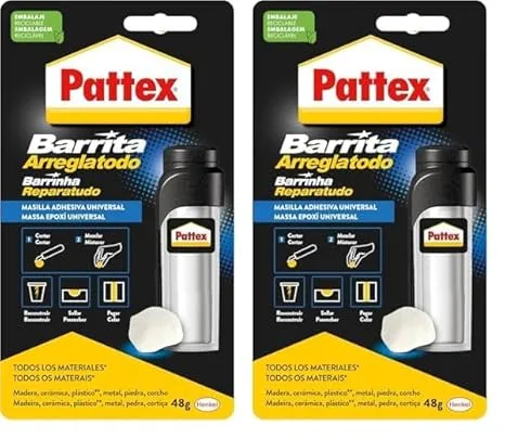 Pattex ▫️ Nural- Fix It Bar 48 Grams Standar, Embalagem de 2