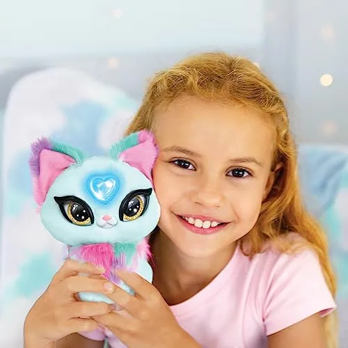 My Fuzzy Friends ▫️ Magic Whisper Skye Azul, Brinquedo interativo de peluche com sons, responde-te e sussurra, para meninos e meninas a partir dos 4 anos, Famosa (MYG00302) (Versões em espanhol e inglês) 5