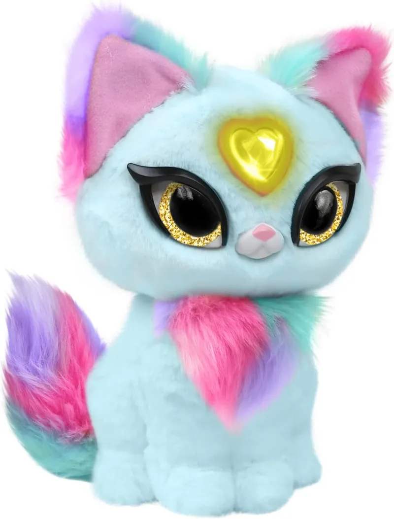My Fuzzy Friends ▫️ Magic Whisper Skye Azul, Brinquedo interativo de peluche com sons, responde-te e sussurra, para meninos e meninas a partir dos 4 anos, Famosa (MYG00302) (Versões em espanhol e inglês)