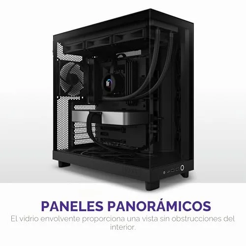 NZXT ▫️ H6 Flow - Caixa para PC ATX compacta com duas câmaras - Preto 2