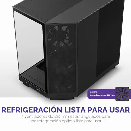 NZXT ▫️ H6 Flow - Caixa para PC ATX compacta com duas câmaras - Preto 4