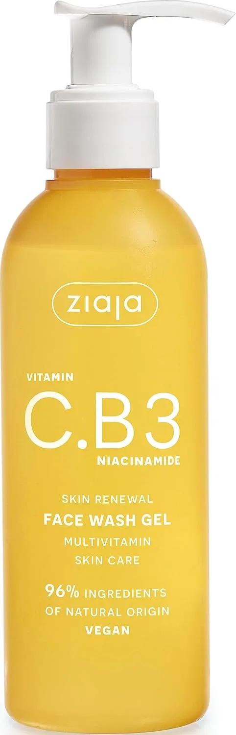 Ziaja ▫️ Gel de limpeza com niacinamida e vitamina C.B3, 190 ml