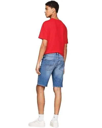 Tommy Jeans ▫️ Calças de ganga curtas para homem, tecido elástico 2