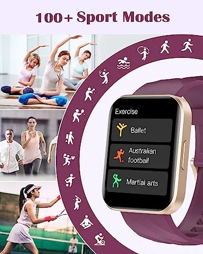 RUIMEN ▫️ Relógio Inteligente para Homem e Mulher com Função de Chamada, Relógio Inteligente de 1,83" com Pulsómetro, Podómetro, Oxímetro, Monitor de Sono, Mostrador Personalizável, Resistente à Água (IP68), Pulseira de Atividade para iOS e Android 3