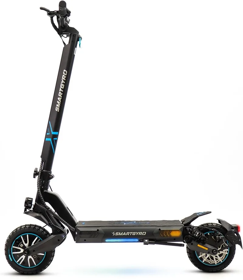 SMARTGYRO ▫️ Dual MAX 2 - Trotinete eléctrica, 2 motores de 48V, bateria de 15Ah, núcleo inteligente, autonomia de 60 km, rodas de 10 polegadas com dupla aderência, suspensões, travões triplos