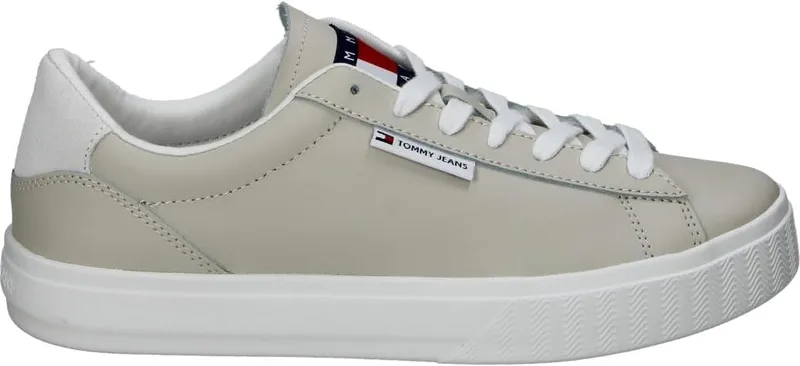 Tommy Jeans ▫️ Ténis com sola cupsole para mulher, metalizado, com logótipo