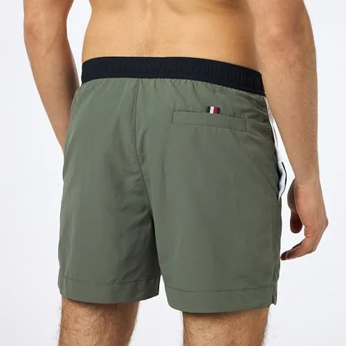 Tommy Hilfiger ▫️ Fato de banho para homem, tamanho médio, com cordão de aperto, perna média 2
