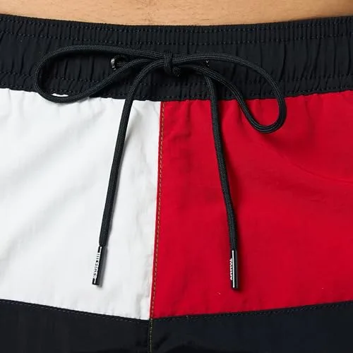 Tommy Hilfiger ▫️ Fato de banho para homem, tamanho médio, com cordão de aperto, perna média 3