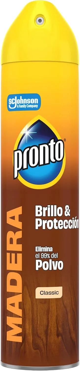 Pronto ▫️ Limpiador em Aerossol Classic, para Móveis, Antipó e Abrillantador, 250 ml