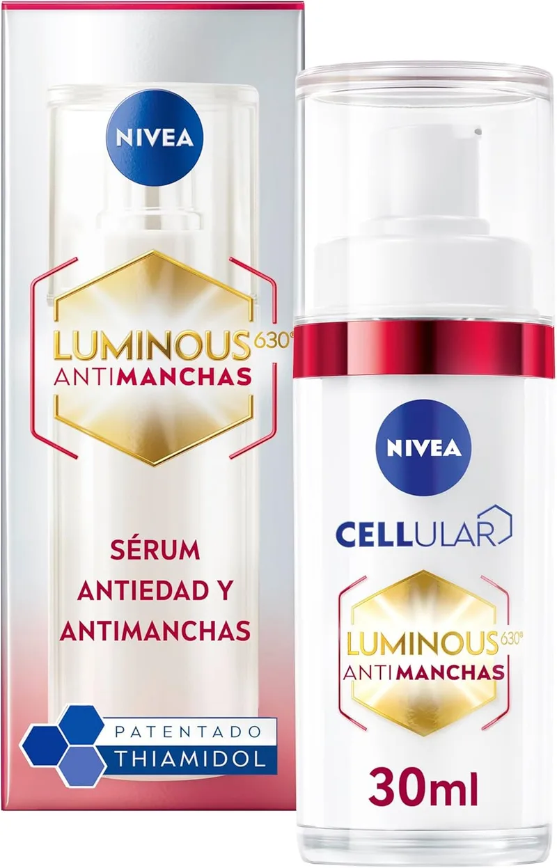 NIVEA ▫️ Luminous630 - Sérum anti-manchas e anti-idade 2 em 1 - Sérum facial de preenchimento de rugas - Reforço de colagénio - Antirrugas - Ácido hialurónico e tiamidol - Todos os tipos de pele - 30 ml