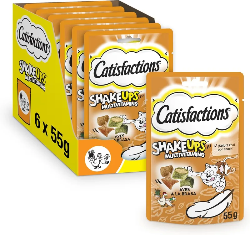 Catisfactions ▫️ Grilled Poultry Flavour Treats para gatos 6x55g