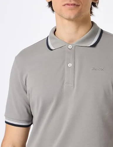 Geox ▫️ M Polo Piquet 2, Pele de tubarão, tamanho S para homem 4