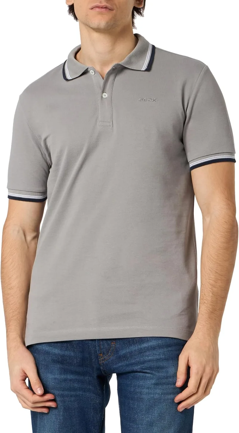 Geox ▫️ M Polo Piquet 2, Pele de tubarão, tamanho S para homem