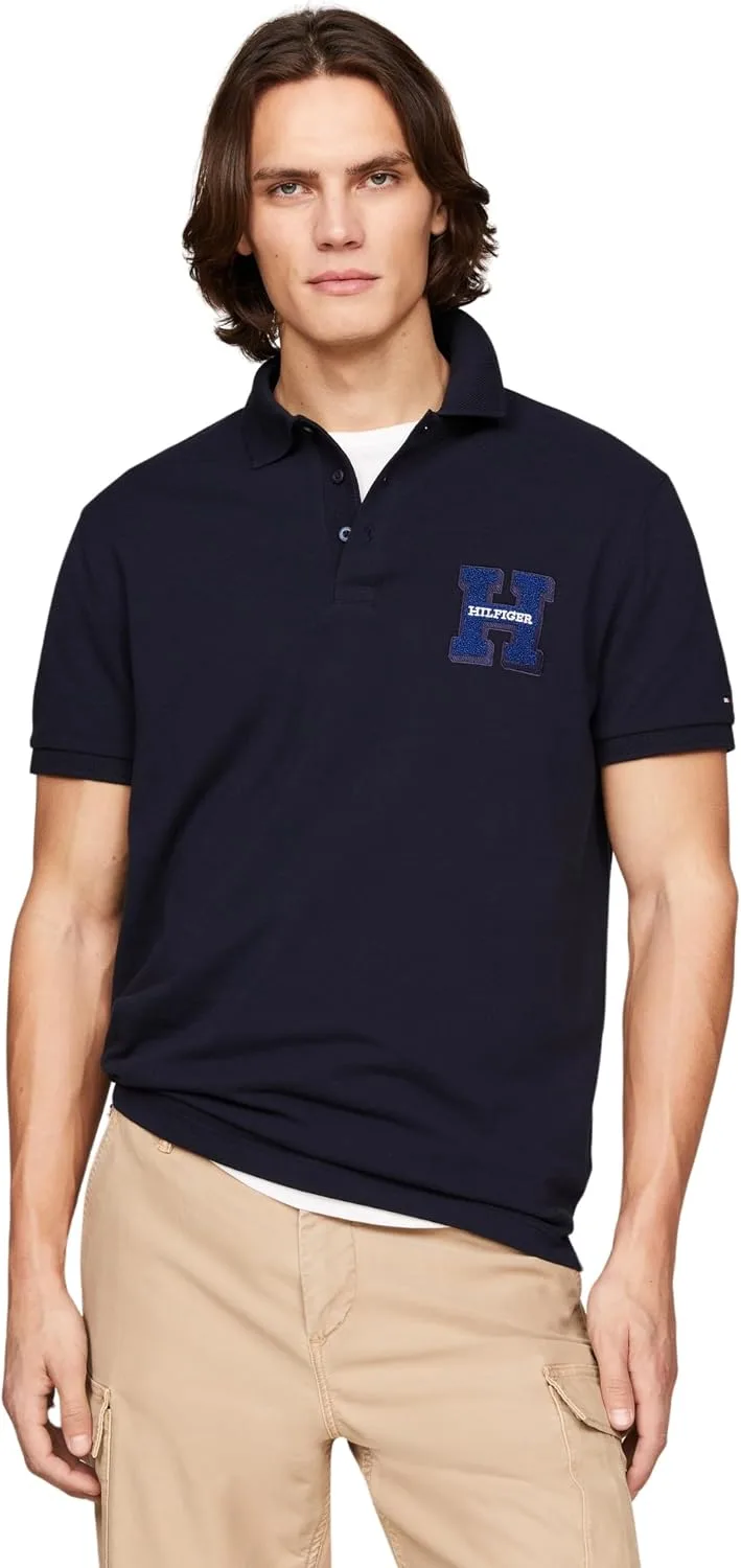 Tommy Hilfiger ▫️ Boucle H Embro Reg Polo Mw0mw34771 Polos de manga curta para homem